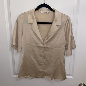 Abercrombie satin shirt